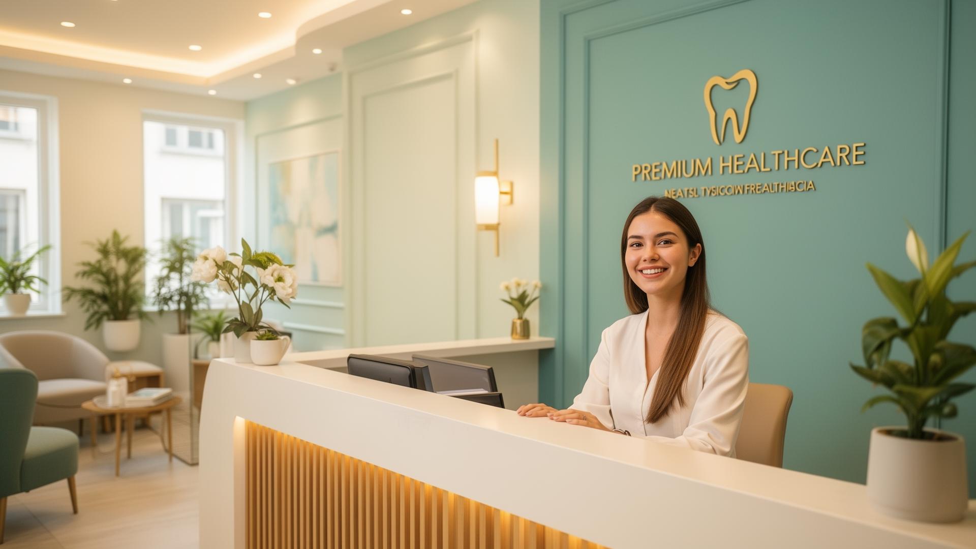 Welcoming Shringi Smile Dental Care reception